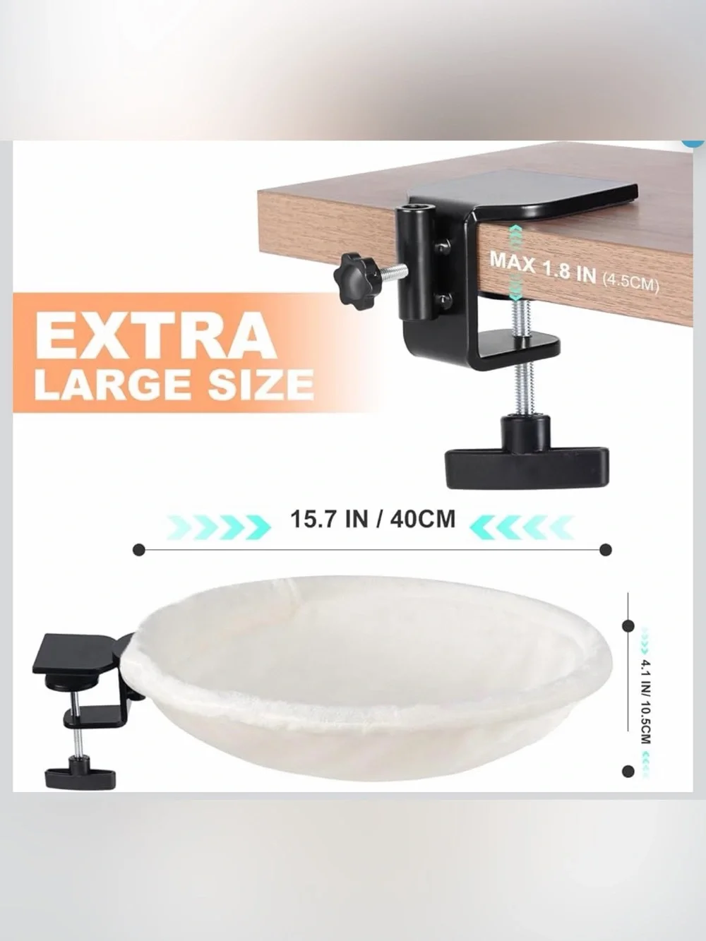 Cat Desk Bed nest 180° Rotating soft desk attachment